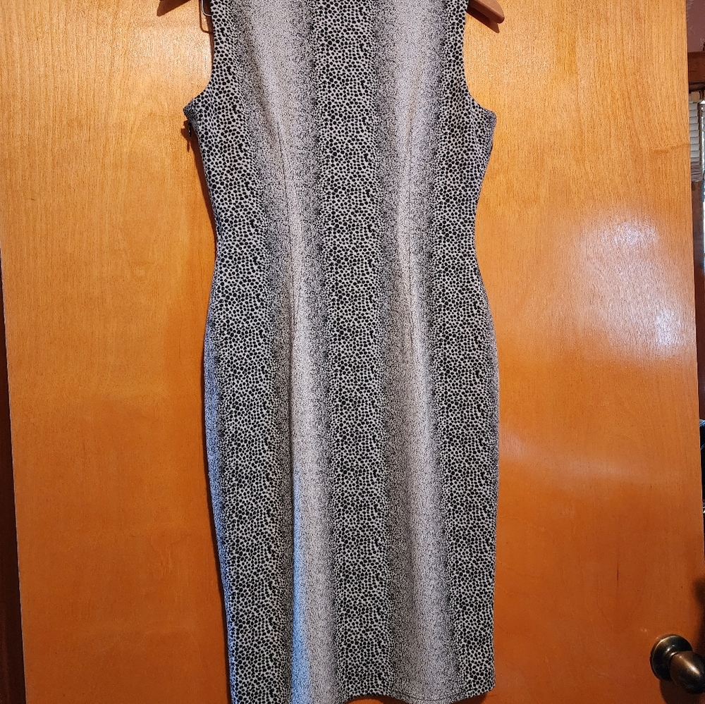 size 2 Nine West Animal Print Fitted Dress - Picture 6 of 8